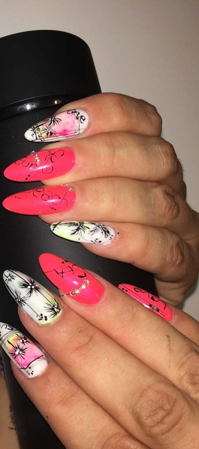 Unghie lunghe decorate Nail art lecco